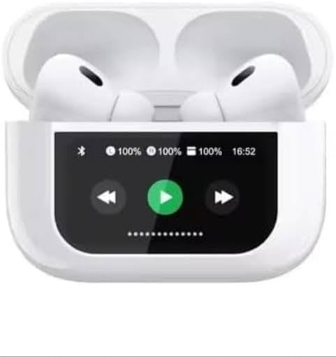 "	سماعة ذكيه مع شاشة A9  (لون ابيض)"