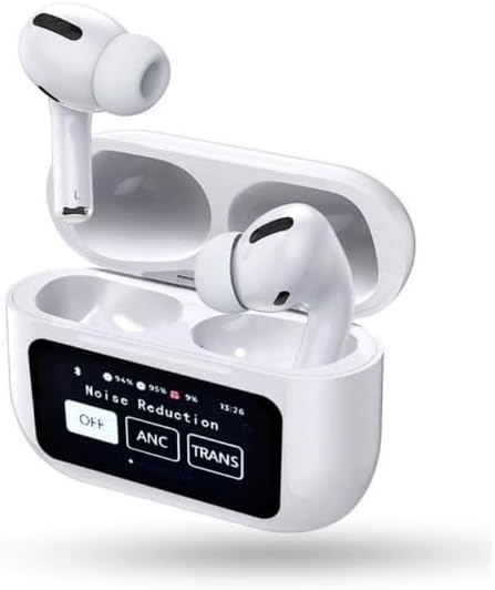 "	سماعة ذكيه مع شاشة A9  (لون ابيض)"